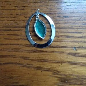 Sterling Silver Dangle Amazonite charm